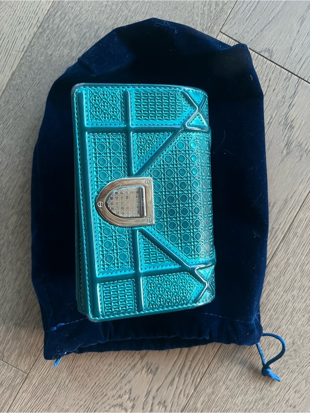 Dior Metallic Teal mini diorama